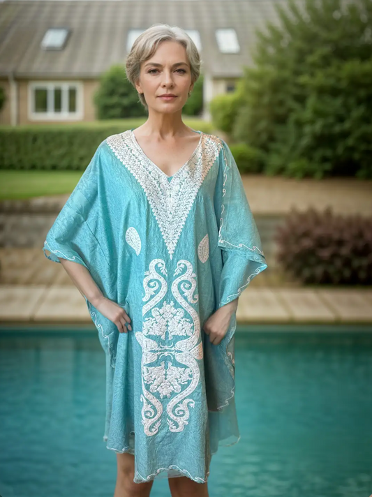 Icy Elegance Kaftan