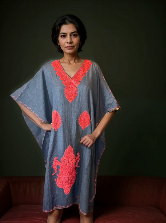 Ashen Elegance Kaftan