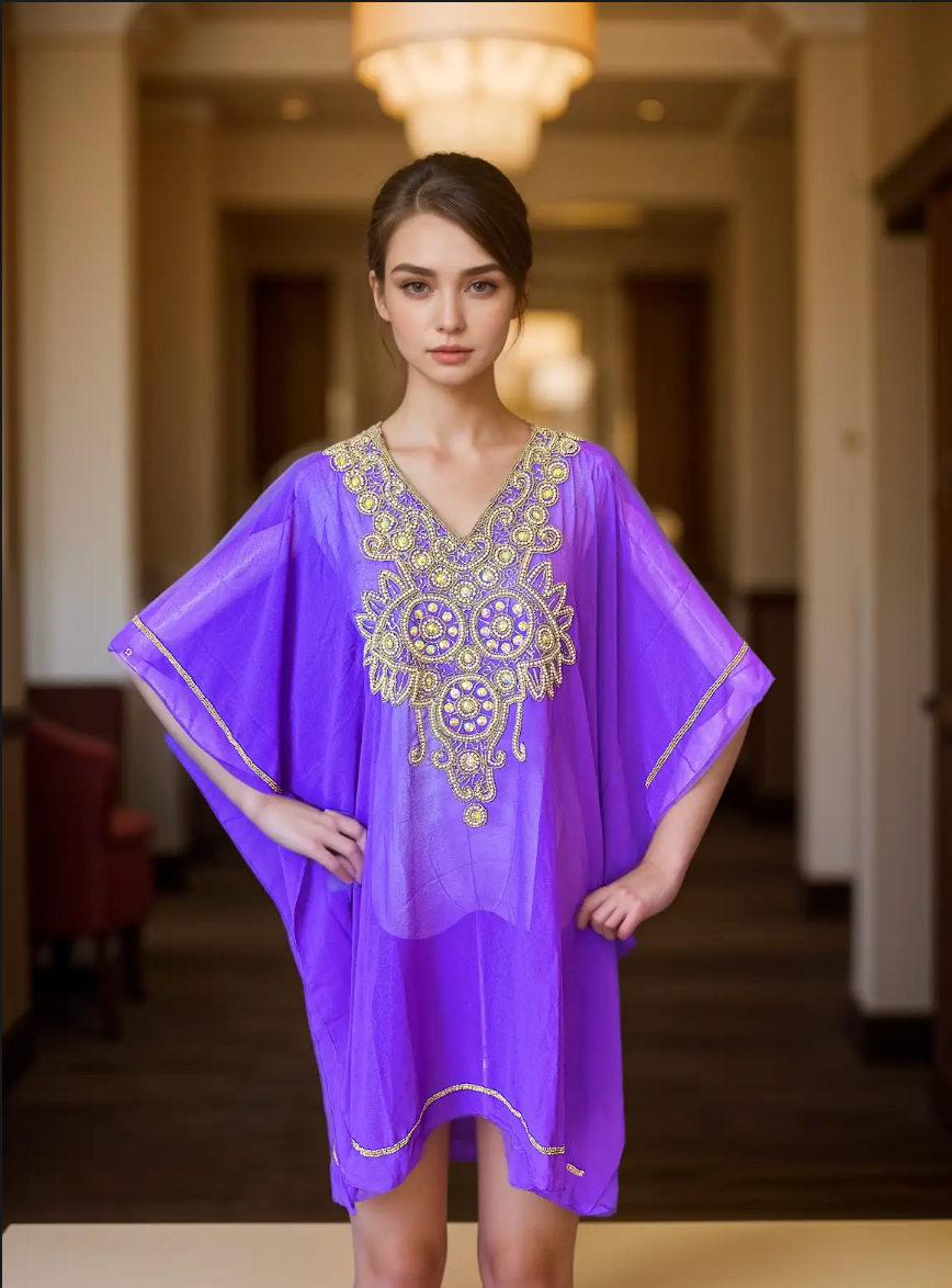 Regal Orchid Kaftan