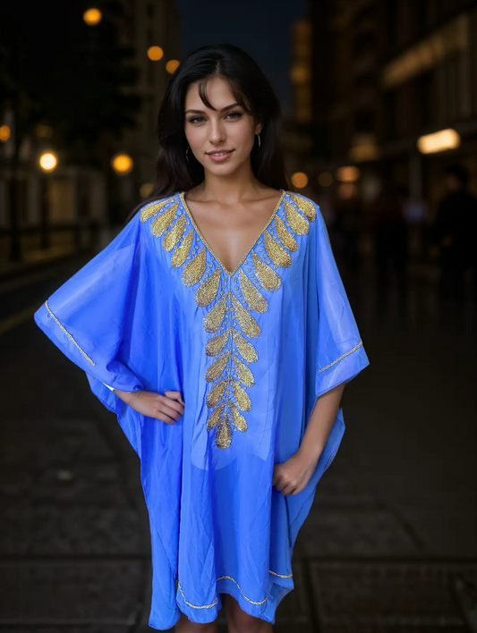 Cobalt Charm Kaftan