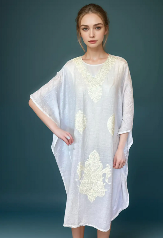 Luminous Pearl Kaftan