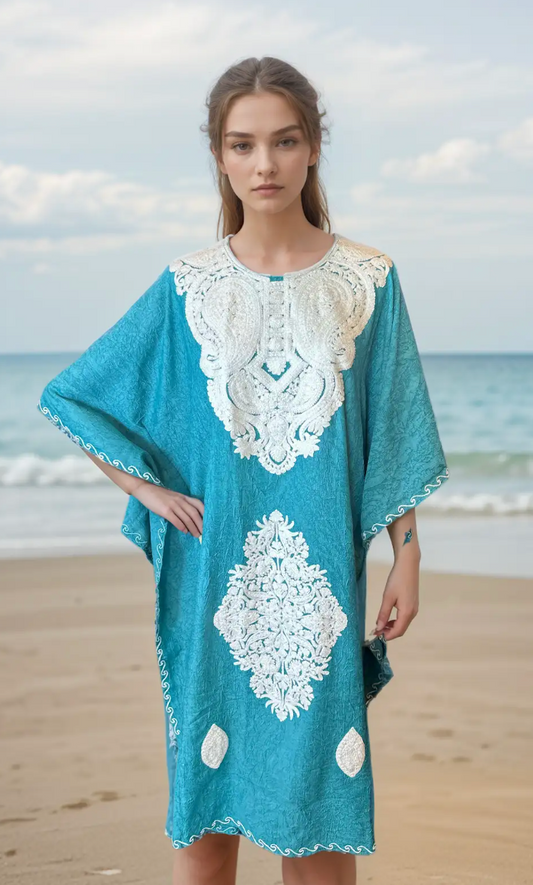 Blue Drift Kaftan