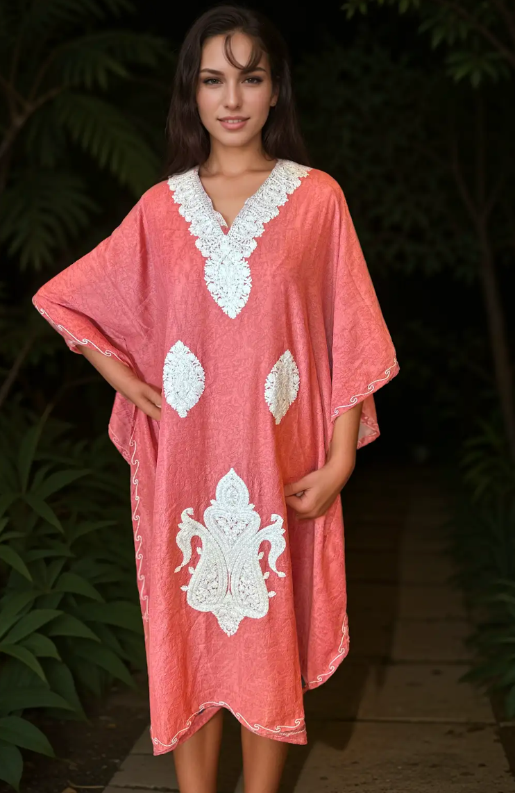 Scarlet Frost Kaftan